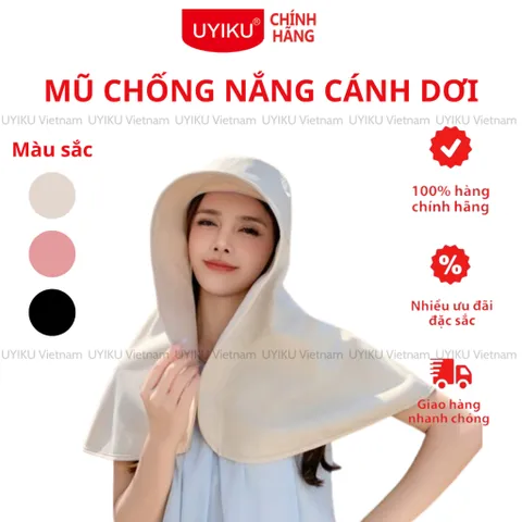 Mũ chống nắng cánh dơi phủ kín vai chống tia UV phong cách Hàn Quốc hot 2024