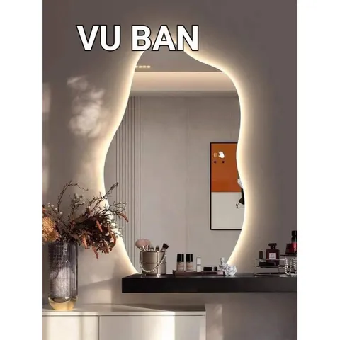 Gương hạt đậu treo phòng tắm bàn trang điểm VUBAN