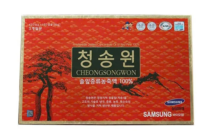 Viên Tinh Dầu Thông Đỏ Cheong Song Won Hàn Quốc 180 Viên - Hỗ Trợ Tăng Cường Sức Khỏe & Đề Kháng Tự Nhiên 848792