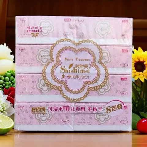 Khăn giấy rút để bàn dòng hoàng tộc Shishimei 5 lớp hãng HENGHUA [CHUẨN NỘI ĐỊA TRUNG]