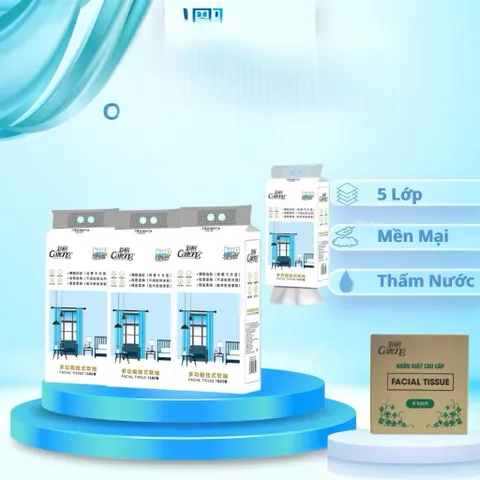 [COMBO 10 BỊCH] Giấy rút chuẩn nội địa Trung CAITONG 5 lớp 1580 tờ siêu dai
