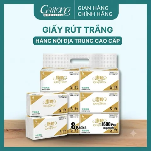 [COMBO 2 BỊCH] Khăn giấy rút cao cấp để bàn 5 lớp hãng KANGTHUN [CHUẨN NỘI ĐỊA TRUNG]