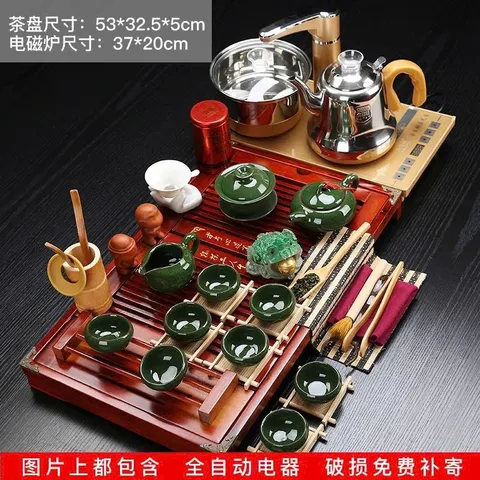 Bàn Trà Điện Tự Động Cao Cấp 92×43.5×7cm – Khay Trà Gỗ Nguyên Khối Sang Trọng, Bàn Trà Đạo Trung Hoa