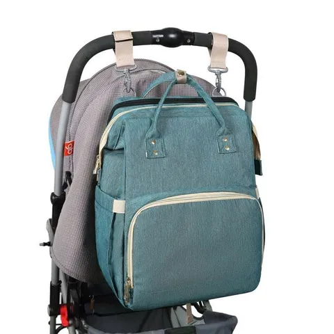 Túi đựng đồ đi lại mẹ bé Túi xách đa năng cho mẹ, giường cũi di động gấp gọn, ba lô đeo vai đôi thời trang, dung tích lớ