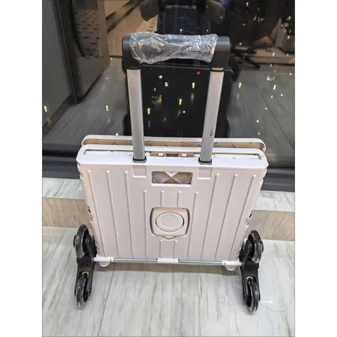 Xe Đẩy Mua Sắm Có Thể Gấp Gọn Xe Kéo Hàng Chở Đồ Siêu Thị Nhựa Xe Đẩy Vận Chuyển Hàng Hóa