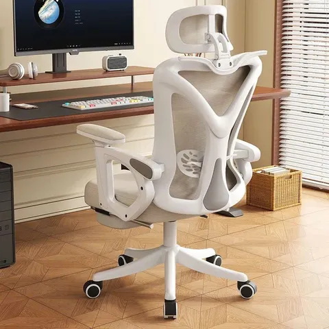 Ghế công thái học Ergonomic S08, Ghế xoay ngả lưng, gác chân thư giãn, streamer, làm việc, giải tr