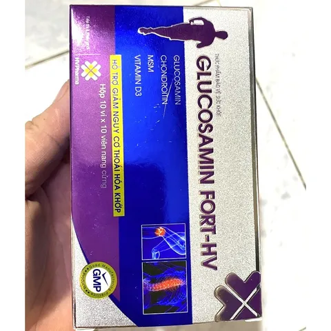 Glucosamin Fort HV bổ khớp, bô sung chất nhờn cho khớp ơ người bị thoái hóa xương khớp, giảm đau khớp