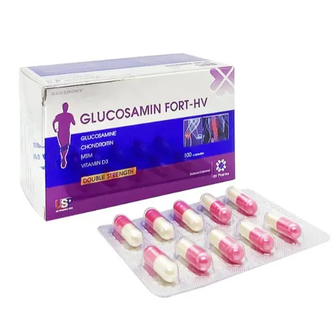 Glucosamin Fort HV bổ khớp, bô sung chất nhờn cho khớp ơ người bị thoái hóa xương khớp, giảm đau khớp