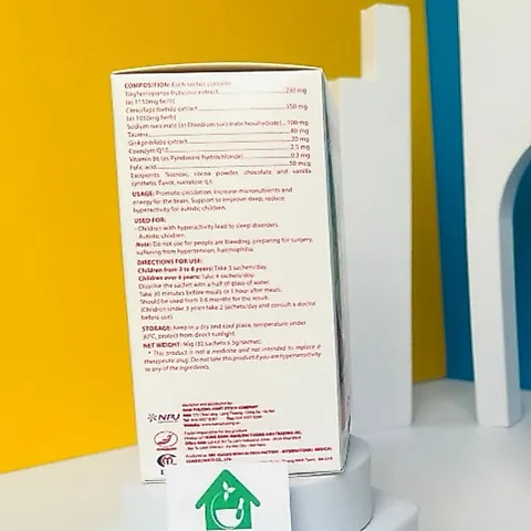 Vương Não Khang tăng cường trí tuệ cho bé Hộp 30 gói DƯỢC PHẨM Á ÂU