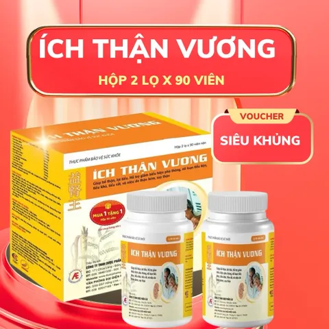 Ích thận vương hộp 180 viên hỗ trợ bổ thận giảm tiểu đêm