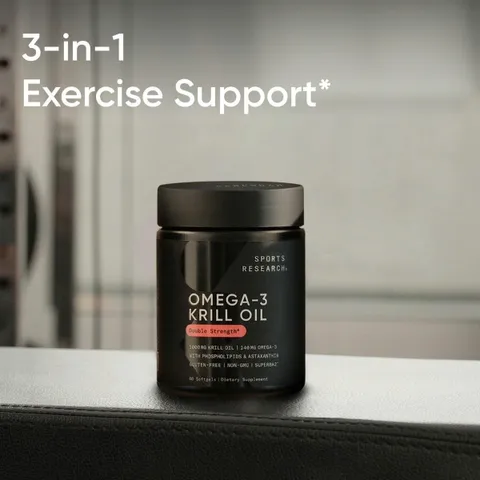Viên Uống Dầu Nhuyễn Thể Hỗ Trợ Tim Mạch Sports Research Omega-3 Krill Old Double Strength 60 viên