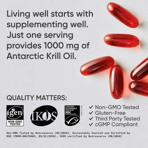 Viên Uống Dầu Nhuyễn Thể Hỗ Trợ Tim Mạch Sports Research Omega-3 Krill Old Double Strength 60 viên