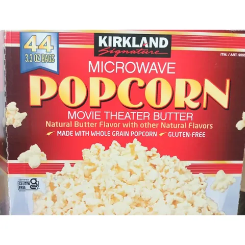 lốc 4 bắp KIRKLAND bằng lò vi sóng, 93,5G 1 gói, HSD :4/27
