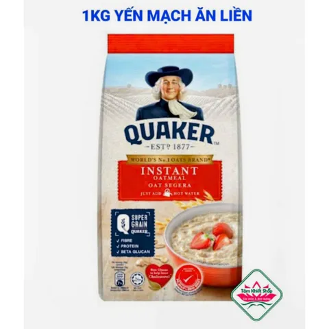 YẾN MẠCH QUAKER 1KG ăn liền, hsd 6/11/27, Malaysia