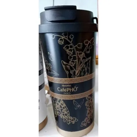 Ly giữ nhiệt inox 304 cà phê phố gold 500ml
