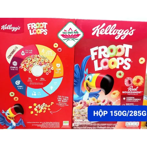 ngũ cốc Kellogg's Froot Loops 150/400g, hsd:3/27