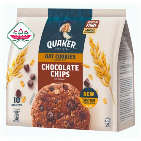 Bánh quy Quaker đủ vị, 250g (10 gói) date :1/27