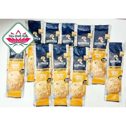 bánh quy Quaker hạnh nhân mật ong 250g.hsd:1/27