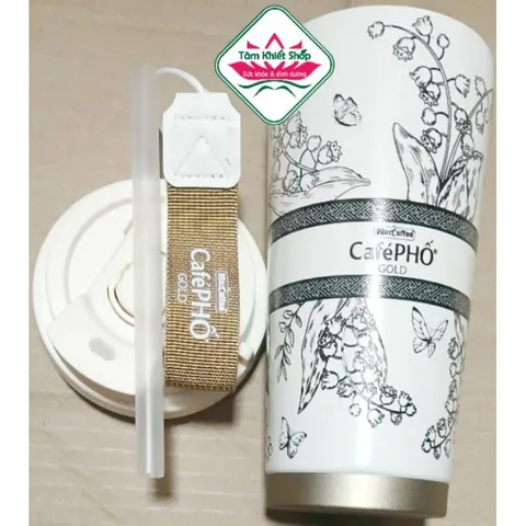 Ly GIỮ NHIỆT cà phê Phố Gold Maccoffee 550ML