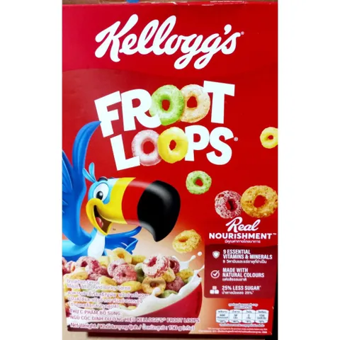 ngũ cốc Kellogg's Froot Loops 150/400g, hsd:3/27