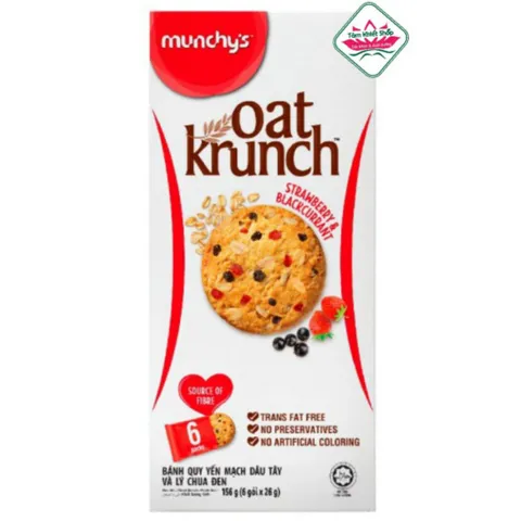 bánh yến mạch Oat Krunch 156g, hsd 4/11/26