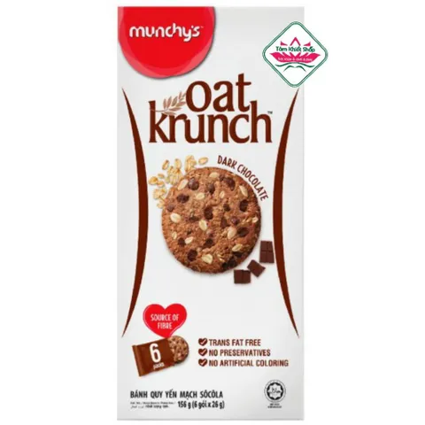 hộp 156g bánh yến mạch Oat Krunch Munchy's. hsd 6/11/26