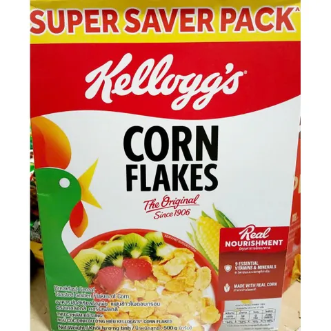 ngũ cốc Kellogg's Corn Flakes/frosties450/ 500gr, hsd:3/2/27