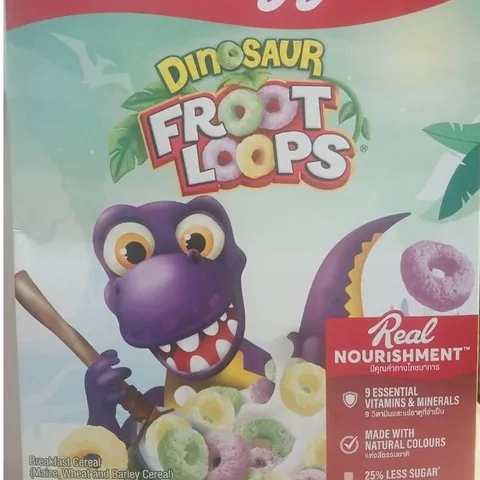Ngũ cốc Kellogg's Froot Loops Dinosaur 285 gr,hsd:5/27