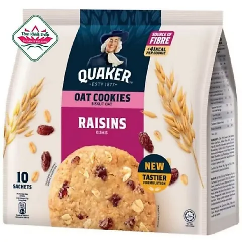 3 loại bánh Quy Quaker 250g(10 gói), hsd: 2/2027
