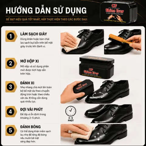Xi Mút Đánh Giày Không Màu Giúp Dưỡng Da Giày Hiệu Quả , Xi Làm Bóng Giày Da Nhanh Chỉ Sau Một Lần Đánh