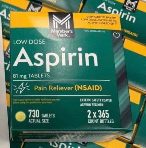 Aspirin 81 mg của Member's Mark, đóng gói 730 viên