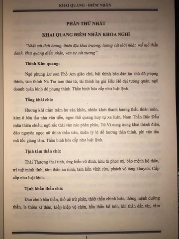 Khai Quang Điểm Nhãn Đạo Giáo