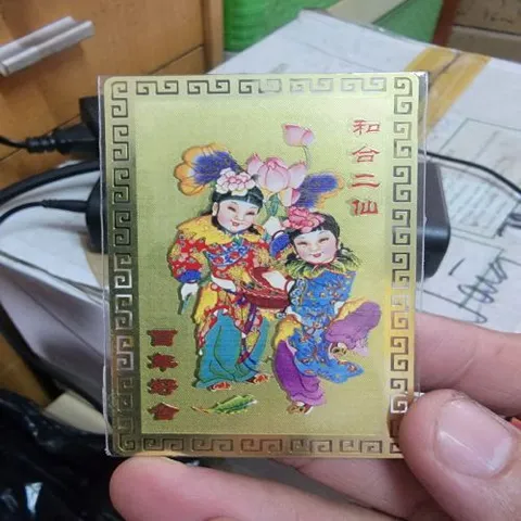 kim bài linh phù nhị tiên hòa hợp Dương Khoa SHop