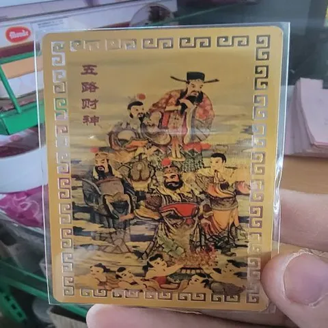 kim bài linh phù ngũ lộ thần tài Dương Khoa SHop