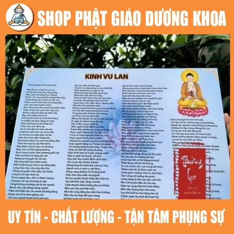 10 TỜ Kinh Phật căn bản Kinh Vu Lan báo hiếu, kinh báo ân cha mẹ( hồi hướng công đức cho cha mẹ)  DƯƠNG KHOA SHOP