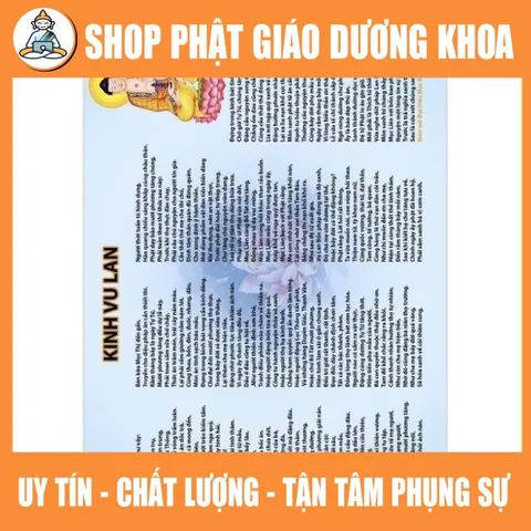 10 TỜ Kinh Phật căn bản Kinh Vu Lan báo hiếu, kinh báo ân cha mẹ( hồi hướng công đức cho cha mẹ)  DƯƠNG KHOA SHOP