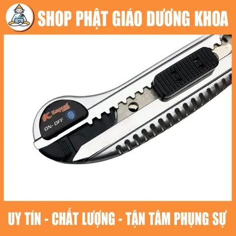 CAO CẤP Dao rọc giấy lớn thay lưỡi liên tục Kapusi JAPAN, dao trổ 5 lưỡi 18mm thép SK5 siêu sắc, cắt giấy