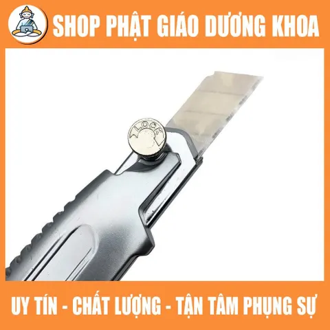 CAO CẤP Dao rọc giấy lớn thay lưỡi liên tục Kapusi JAPAN, dao trổ 5 lưỡi 18mm thép SK5 siêu sắc, cắt giấy