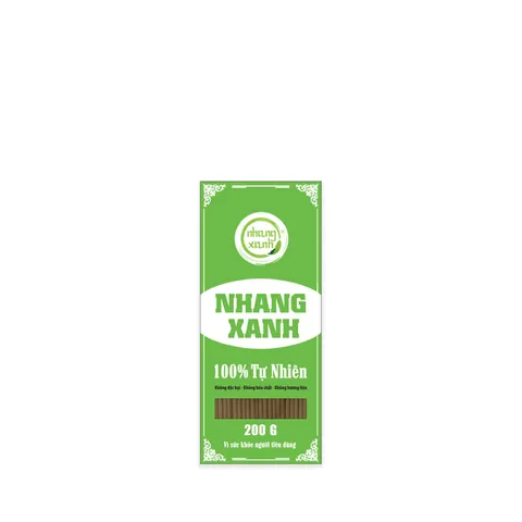 Nhanh xanh Trầm Hương 2 tấc (hộp 200g)