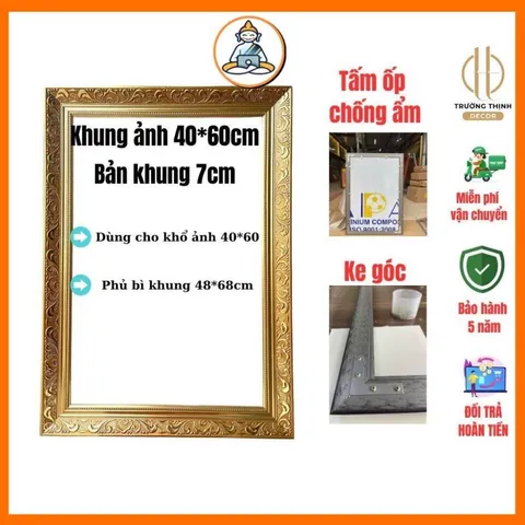 Khung 40*60cm, sản xuất tại xưởng CÓ HOẢ TỐC