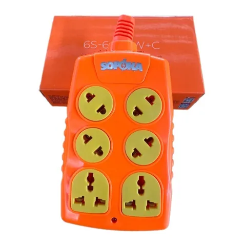 Ổ cắm điện 3,4,6siêu tải SOPOKA cắm chéo 6000Wthế hệ mới chịu tải cao chống va đập chịu nhiệt cao cân mọi loại phích cắm