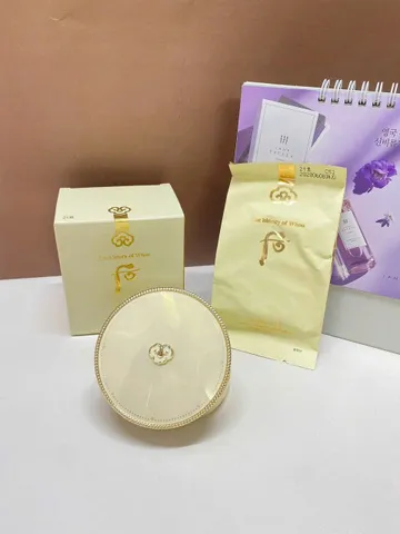 Set Phấn Nước Chống Nắng Cấp Ẩm Whoo Radiant White Moisture Cushion Foundation SPF50+/PA+++