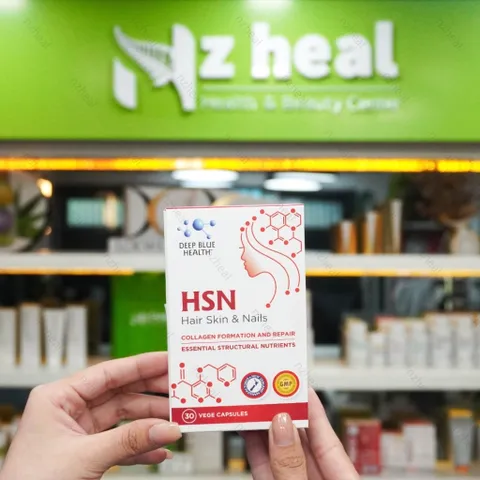 HSN Hair Skin & Nails Deep Blue Health – Viên uống hỗ trợ da sáng, tóc chắc, móng khỏe (30/60 viên)