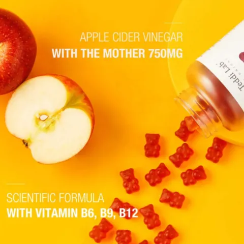 Kẹo dẻo giấm táo giảm cân Unichi Apple Cider Vinegar Gummy (60 viên)