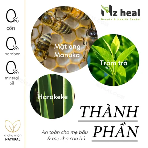 Gel giảm mụn, mờ thâm mật ong Living Nature Manuka Honey Gel (50ml)