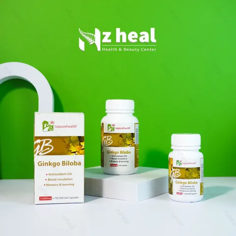 Viên uống bổ não, tăng cường trí nhớ, giảm căng thẳng NZPureHealth Ginkgo Biloba 30/100