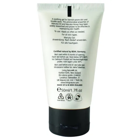 Gel giảm mụn mật ong Manuka Honey Gel 50ml - Living Nature