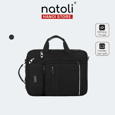 Balo cặp đa năng 3 in 1 thời trang Natoli B17 đi học, đi làm nhỏ gọn tiện lợi, chống thấm nước hiệu quả