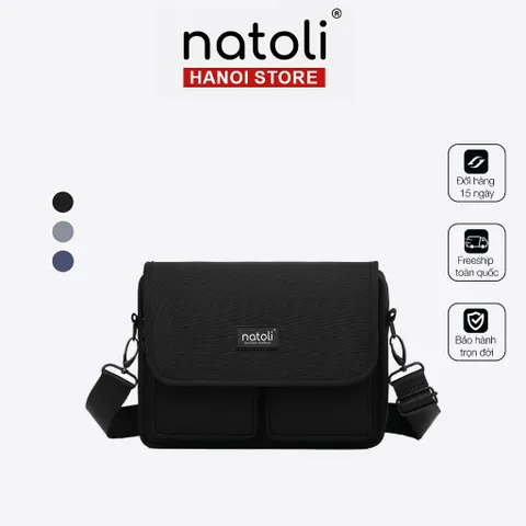 Túi đeo chéo nam nữ Thương hiệu Natoli nhiều ngăn đi chơi đi học cao cấp BST Energetic CrossBag T12