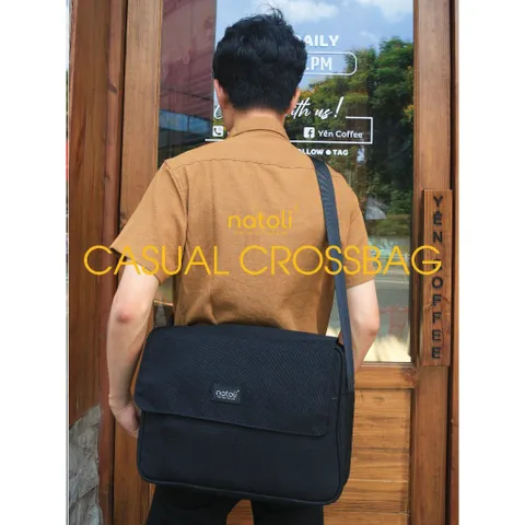 Túi Đeo Chéo NATOLO Vừa Laptop 13 Inch Đi Học Đi Làm Chống Nước - Casual Cross T2
